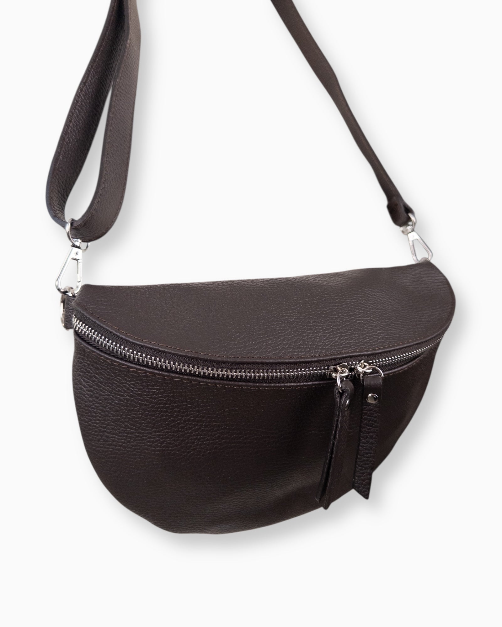 Umhängetasche Leder schoko