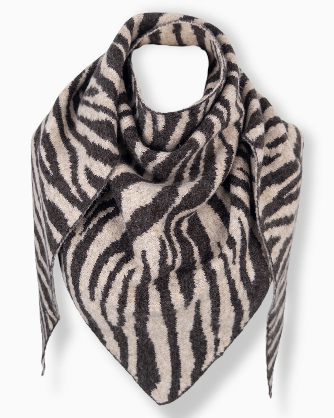 Zebra Dreieckstuch coffee beige