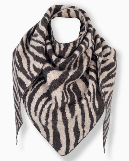 Zebra Dreieckstuch coffee beige