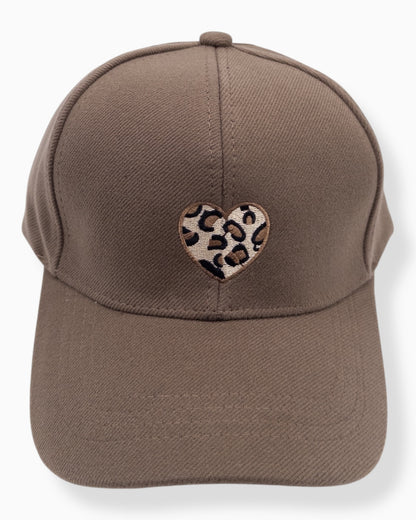 Leo Cap Herz taupe