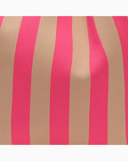 Shopper Lois mit Streifen pink beige