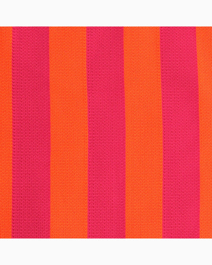 Shopper Lois mit Streifen orange pink