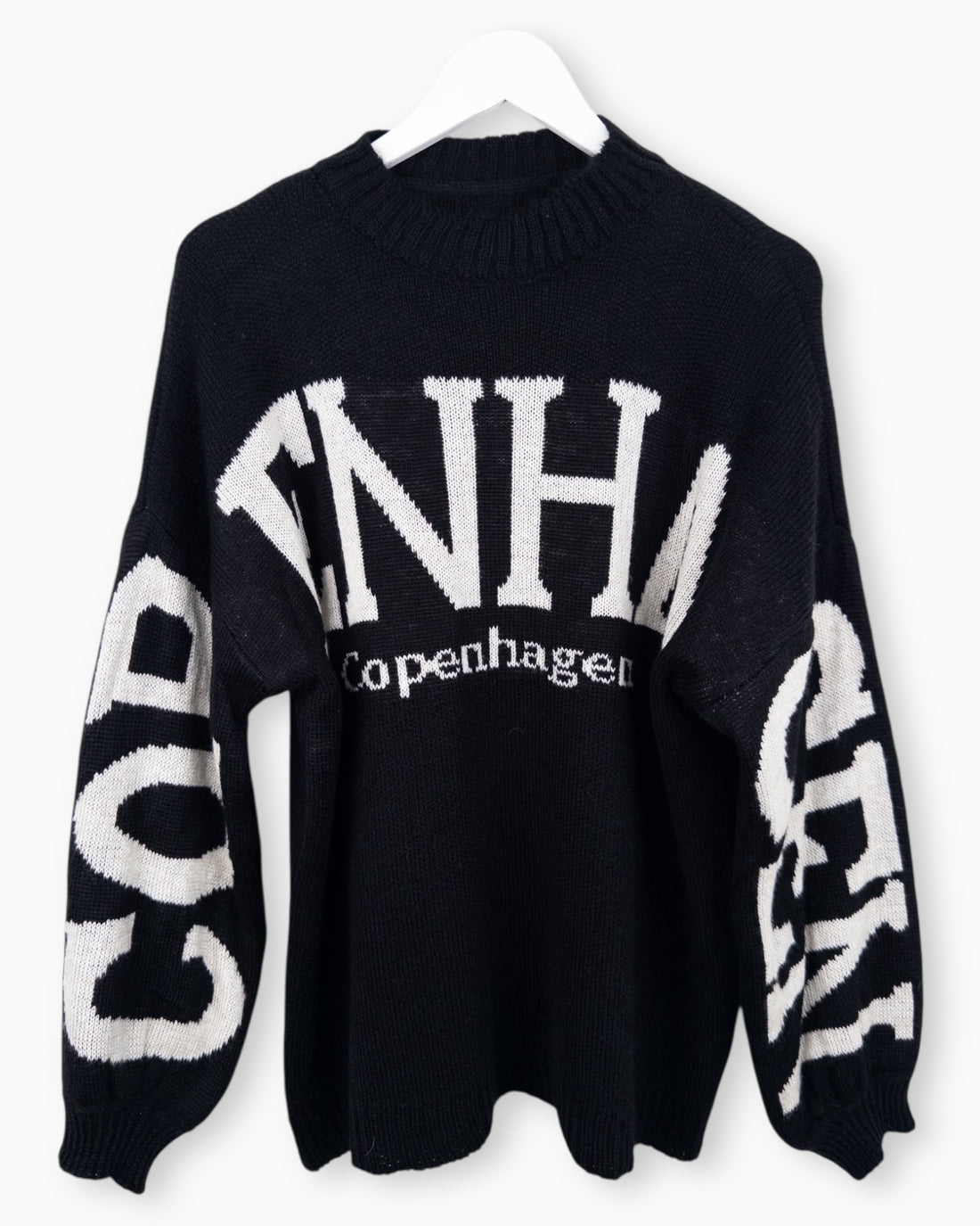 Strickpullover Copenhagen schwarz weiß