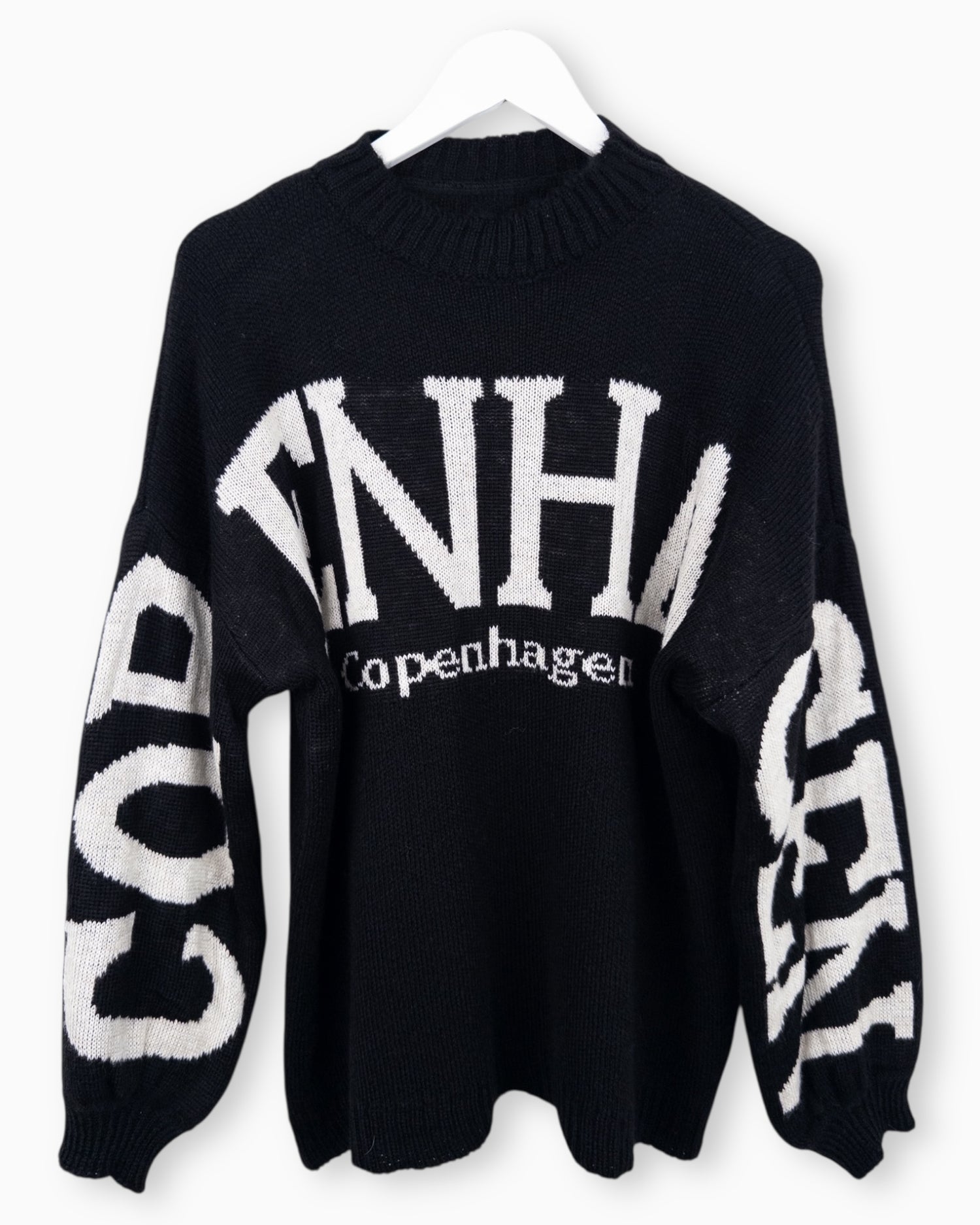 Strickpullover Copenhagen schwarz weiß