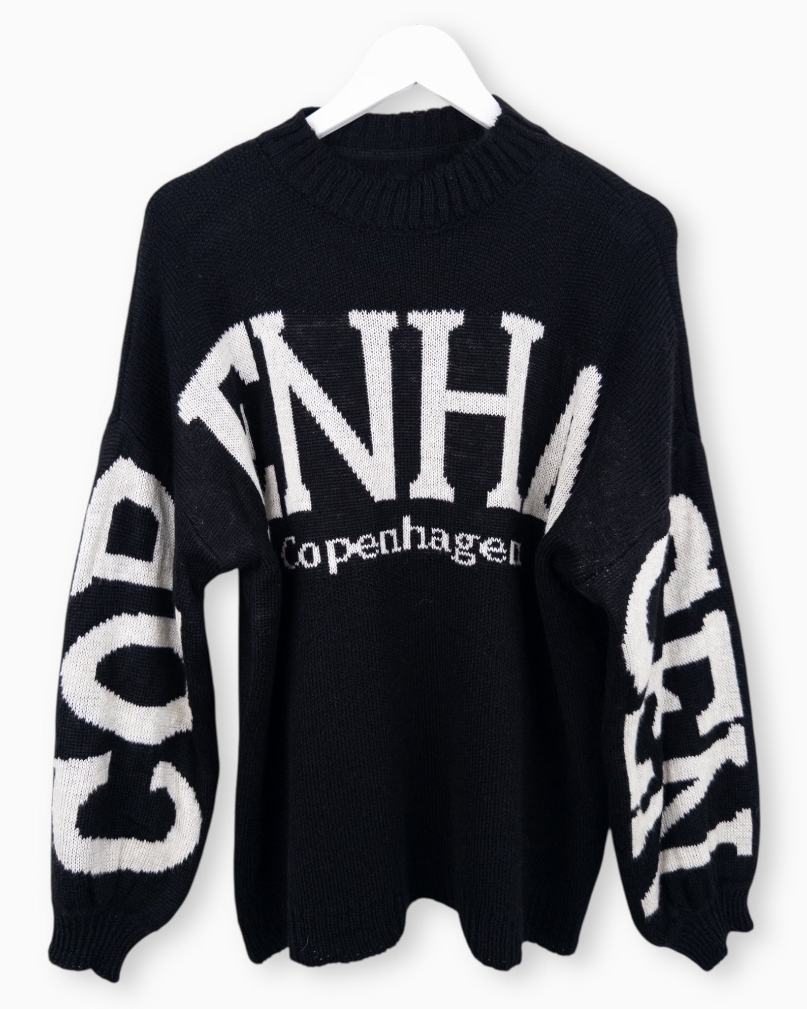 Strickpullover Copenhagen schwarz weiß