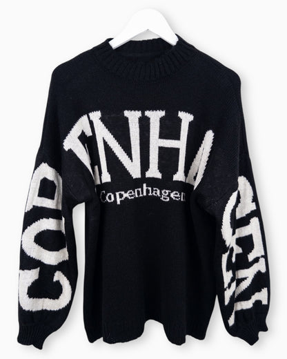 Strickpullover Copenhagen schwarz weiß