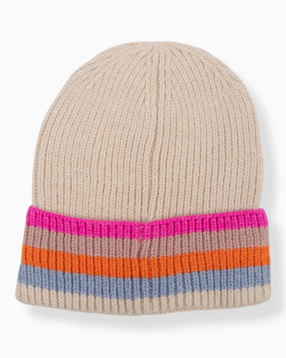 Strickmütze Rainbow creme