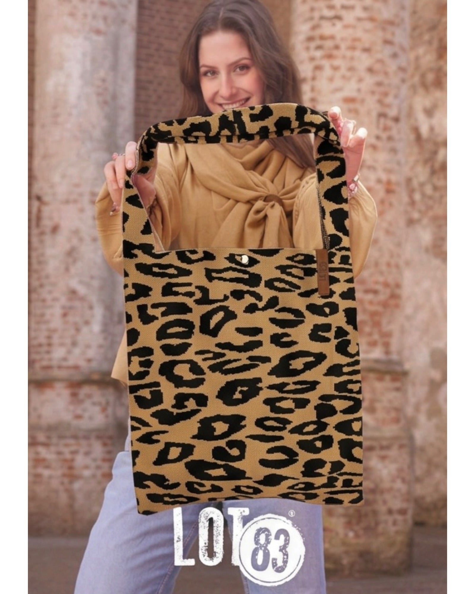 Leo Shopper Lois beige schwarz