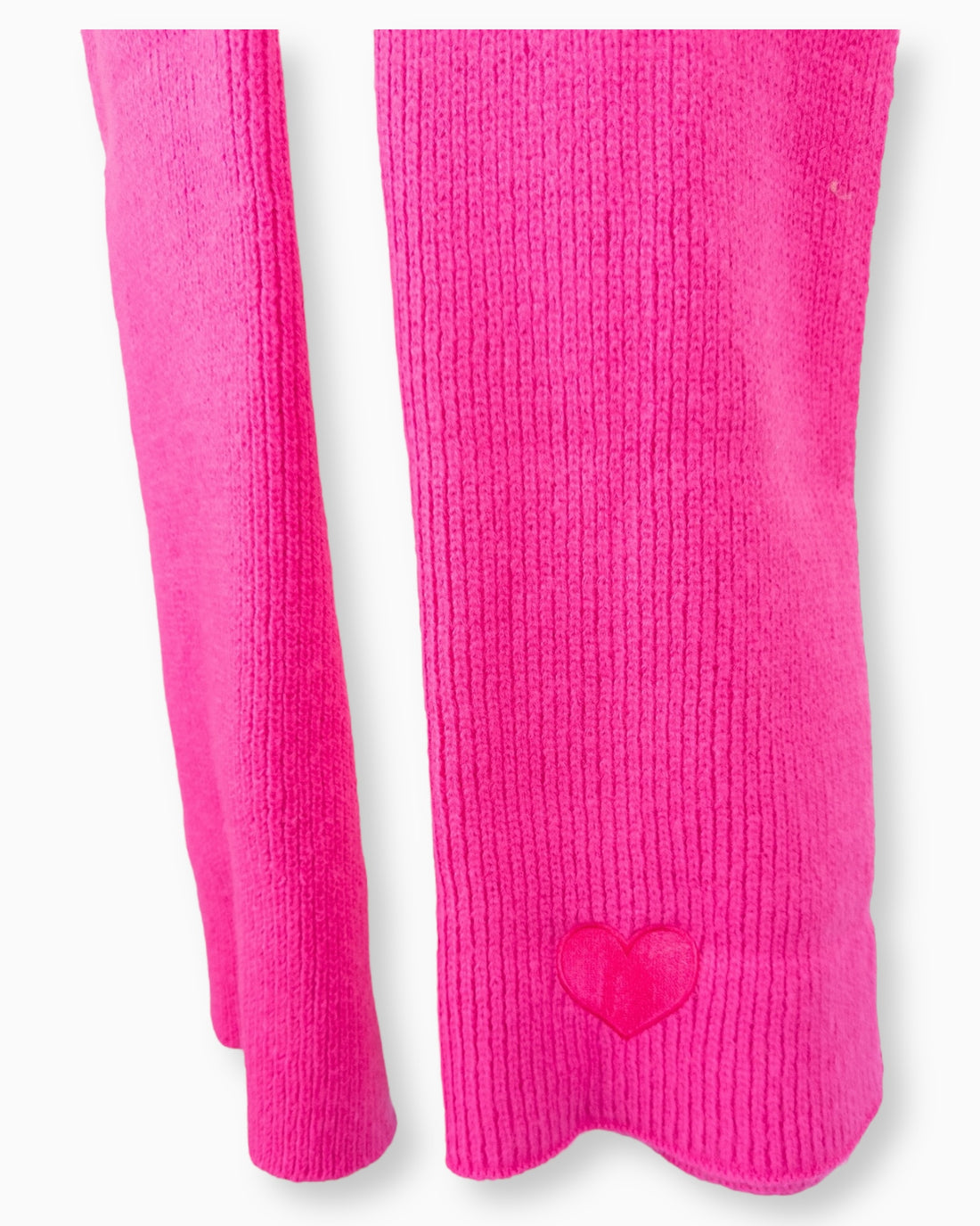 Herz Schal pink