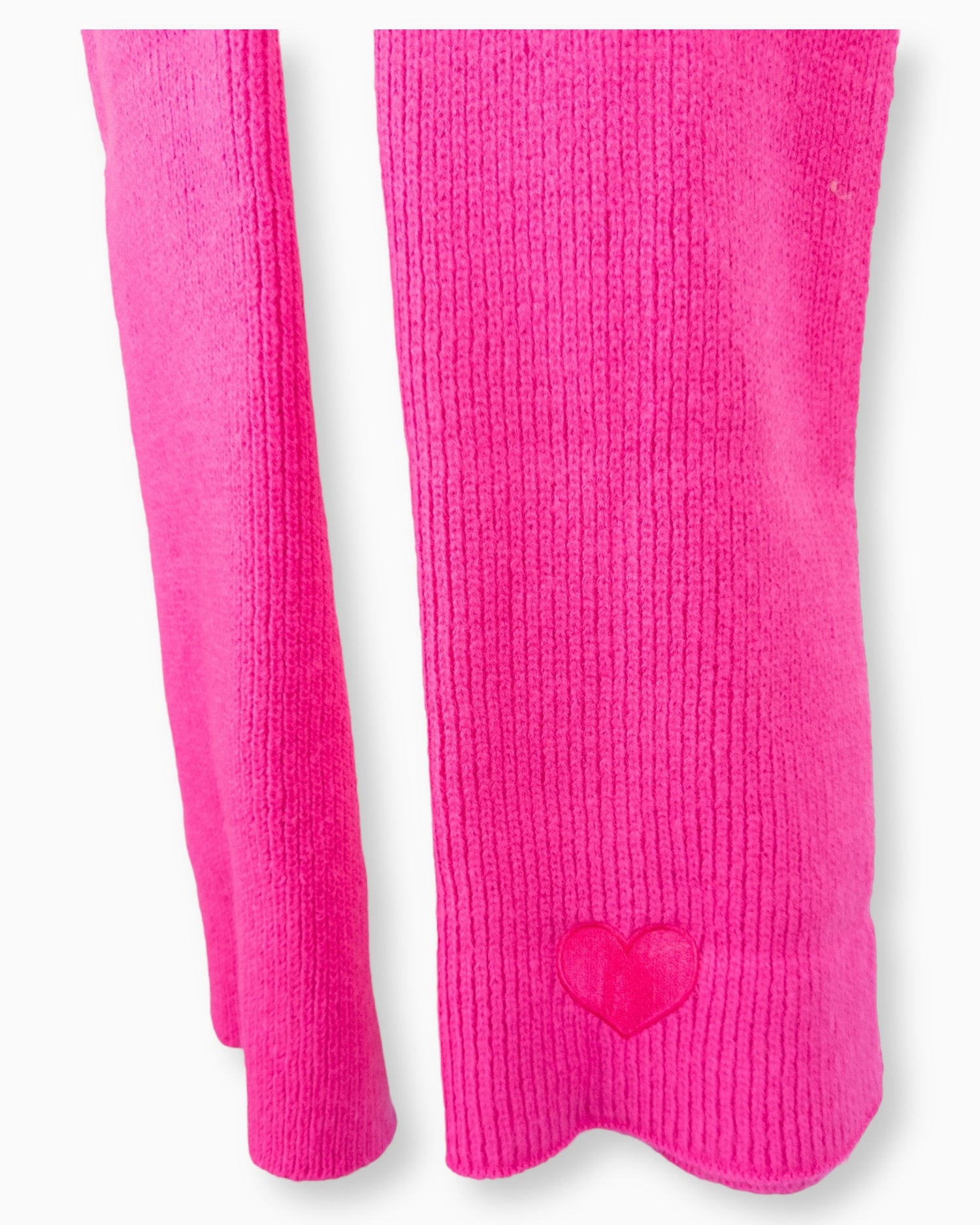 Herz Schal pink