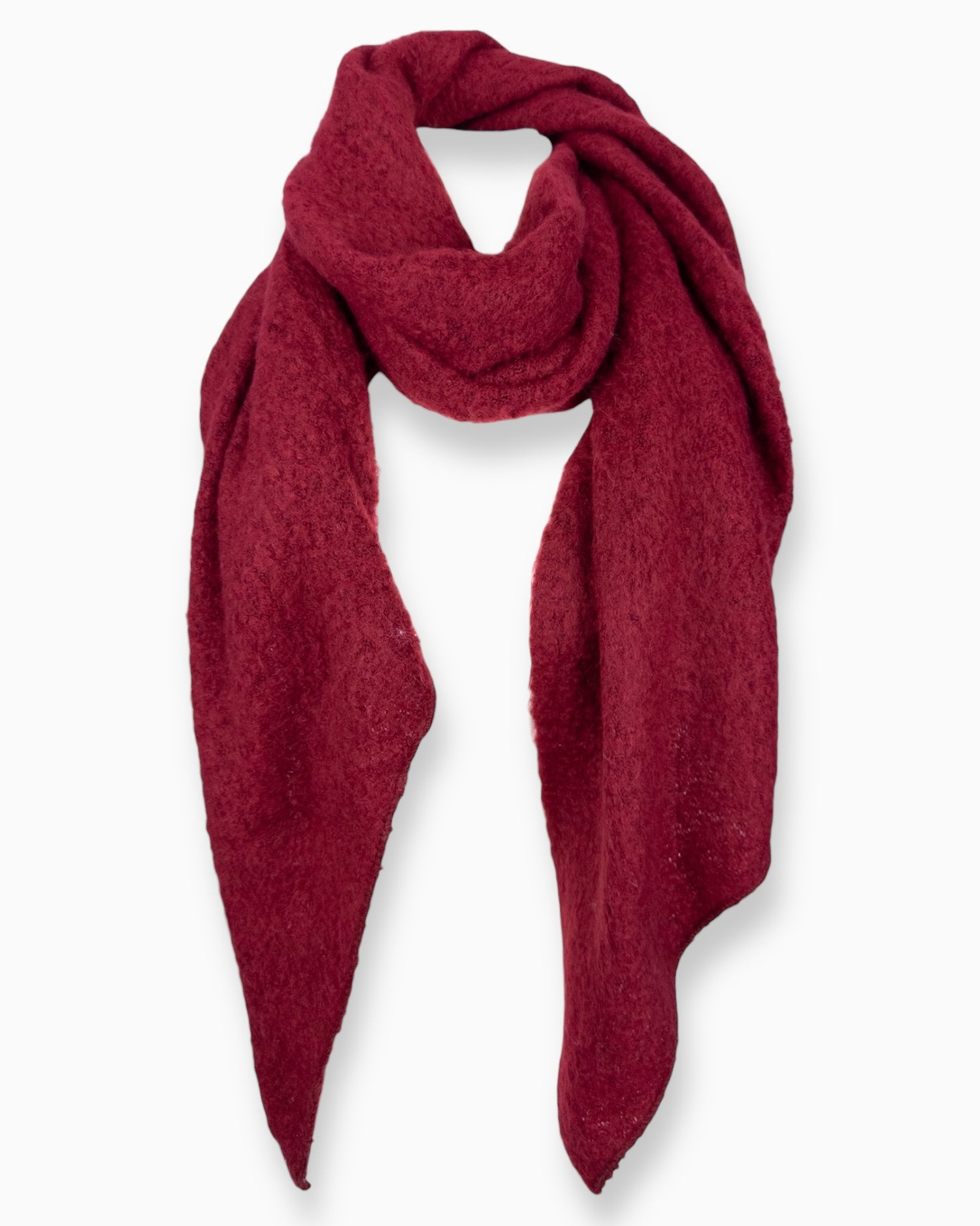 Schal weinrot