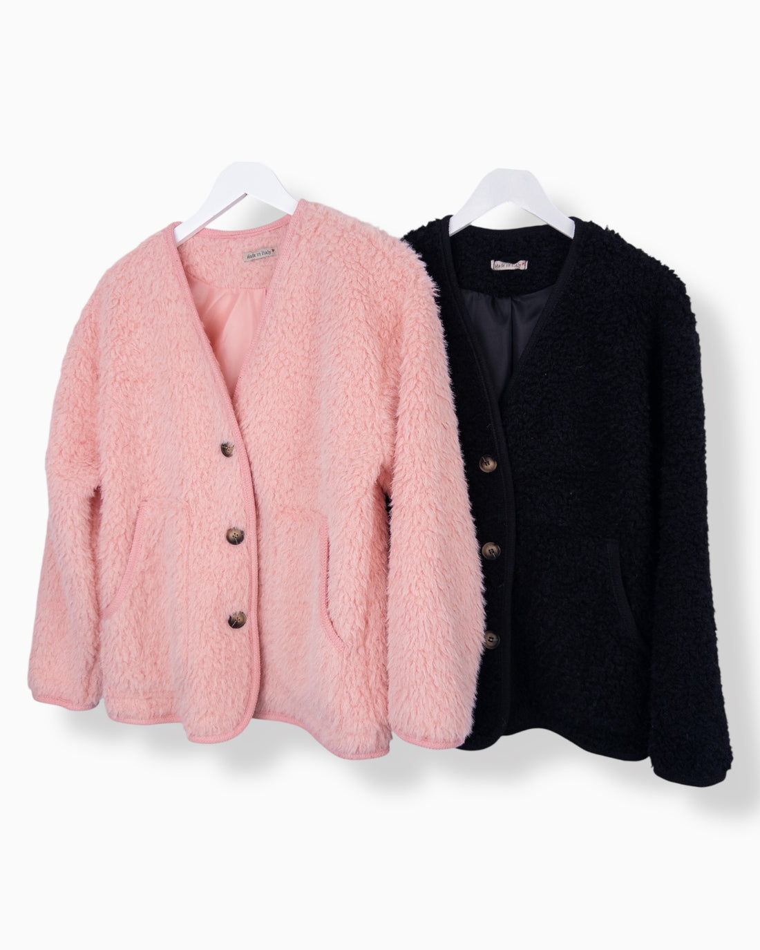 Teddy Jacke schwarz
