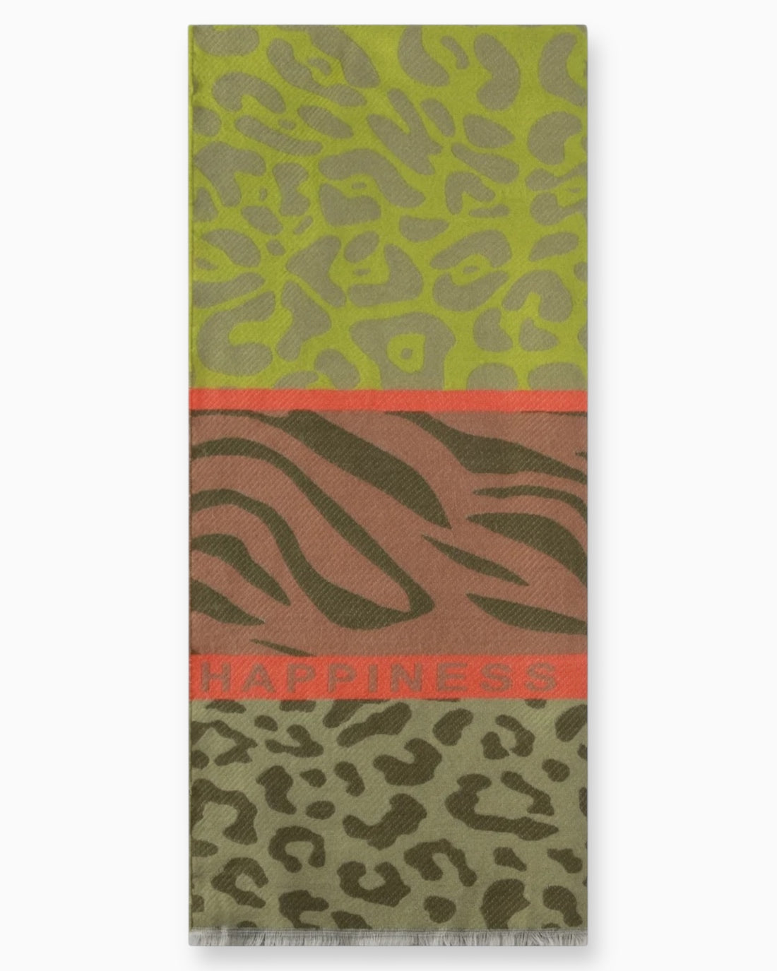 Leo Schal Wild Vibes grün oliv