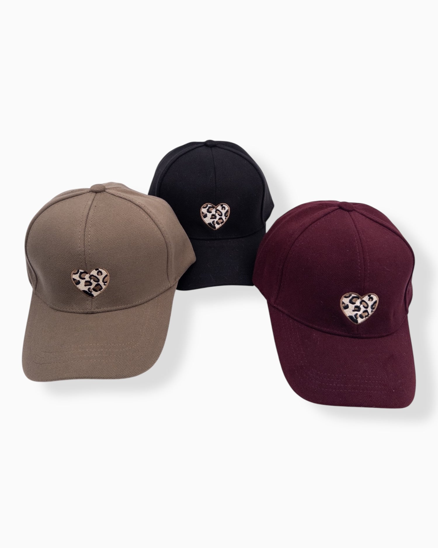 Leo Cap Herz schwarz