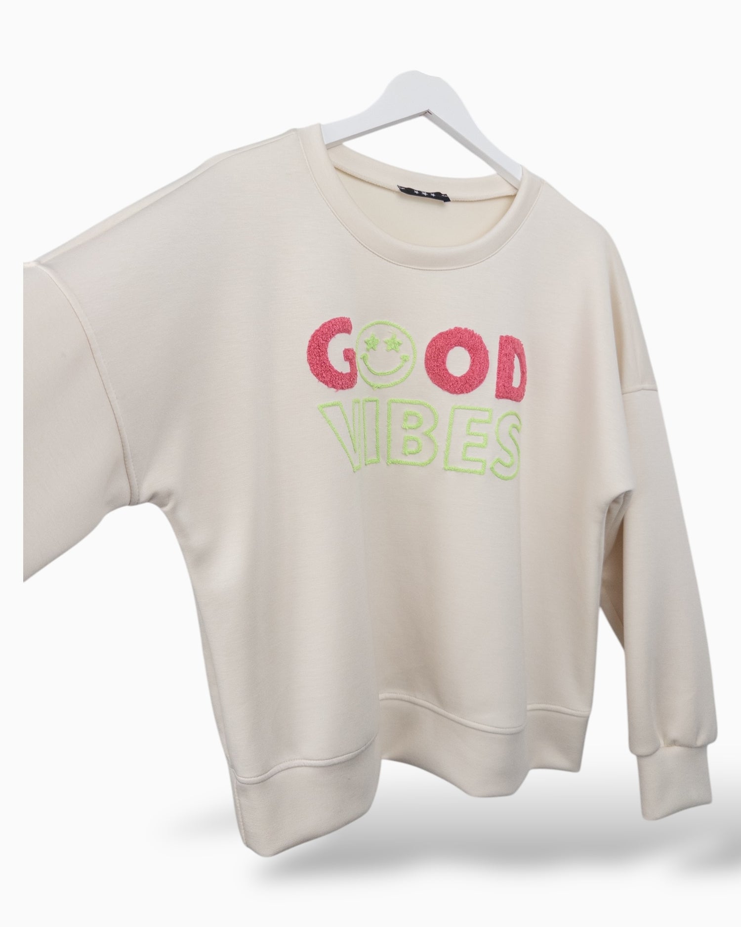 Sweatshirt Good Vibes creme