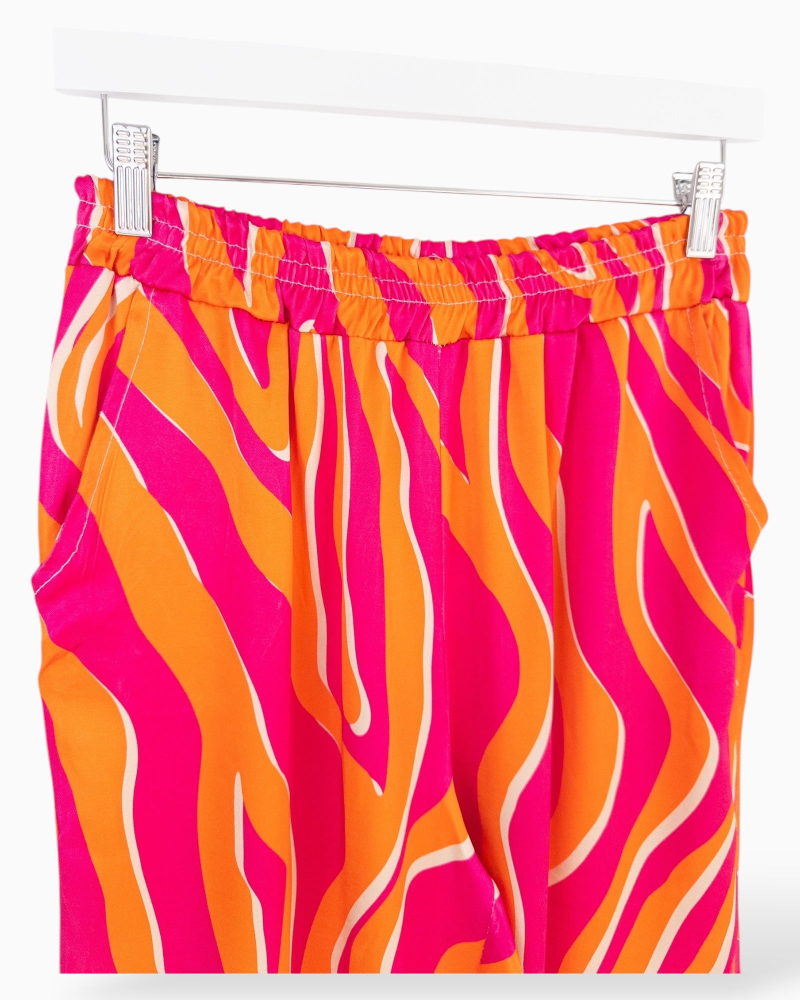 Leichte Zebra Hose pink orange