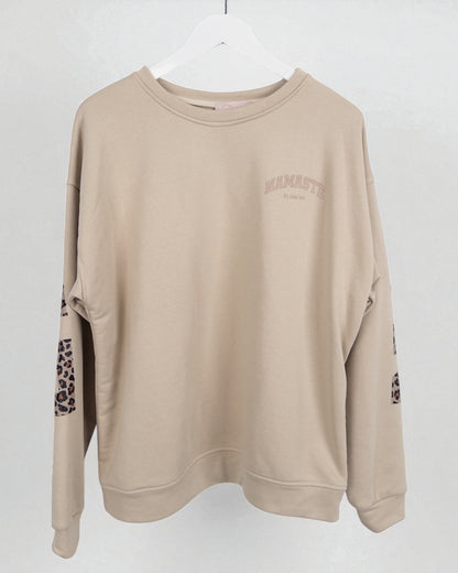 Leo Sweatshirt Namaste beige