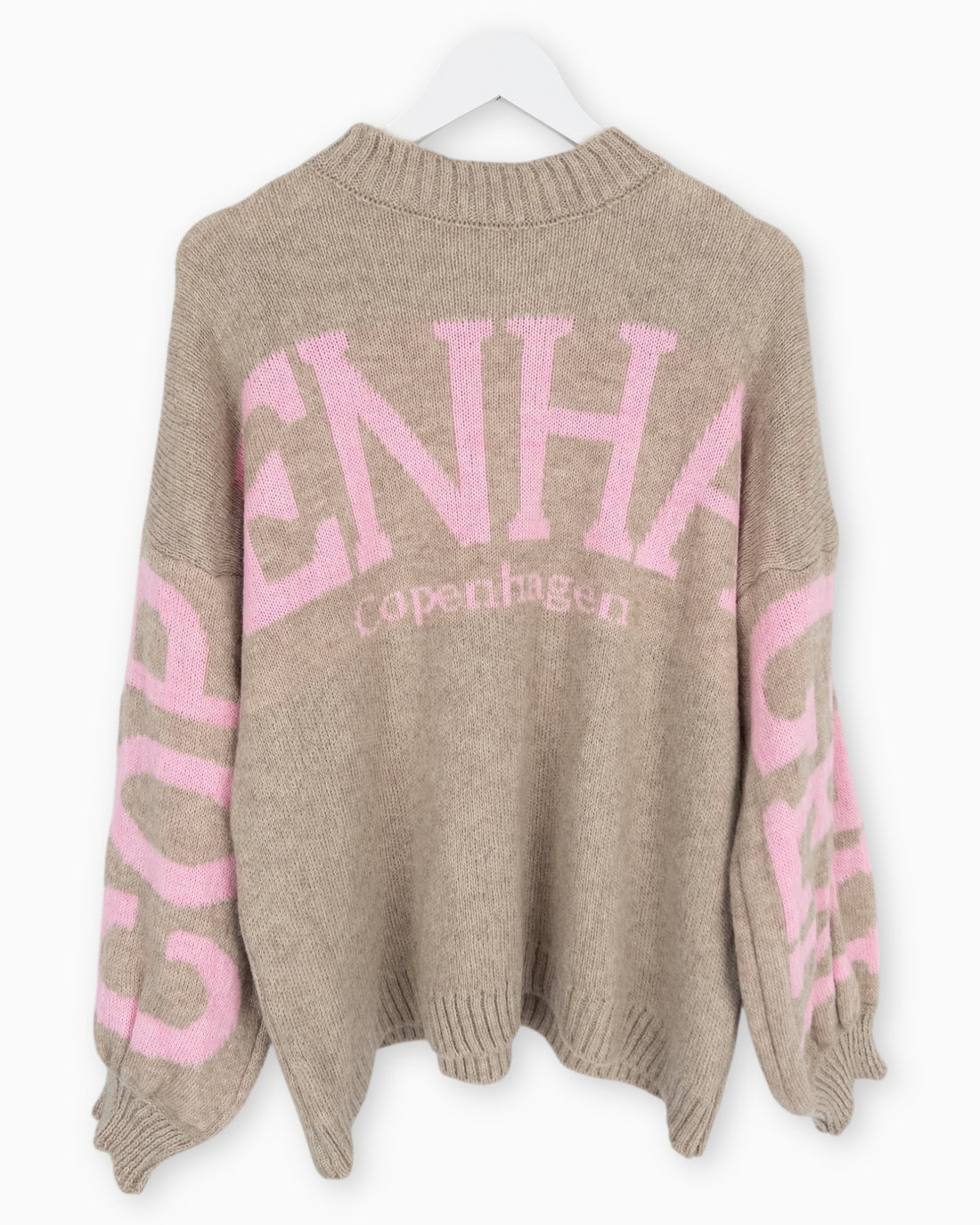Strickpullover Copenhagen beige rosa
