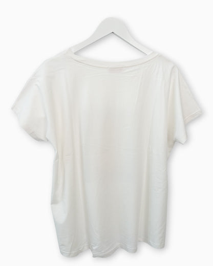 Shirt mit Ciao Bella Print weiß