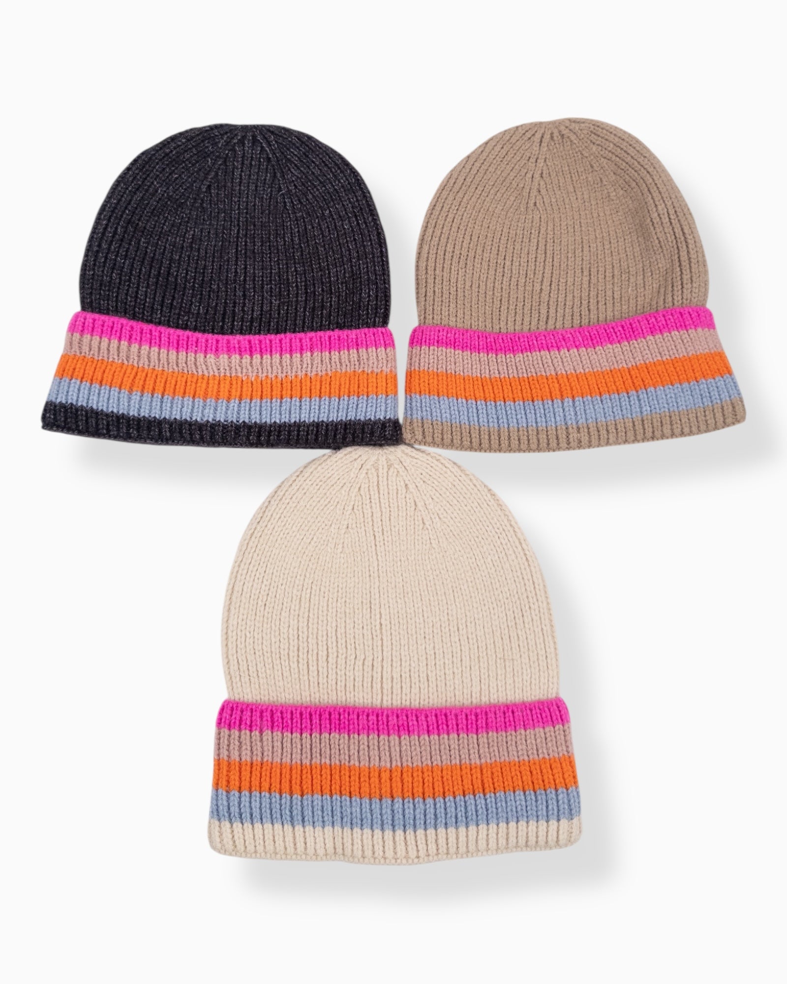 Strickmütze Rainbow creme