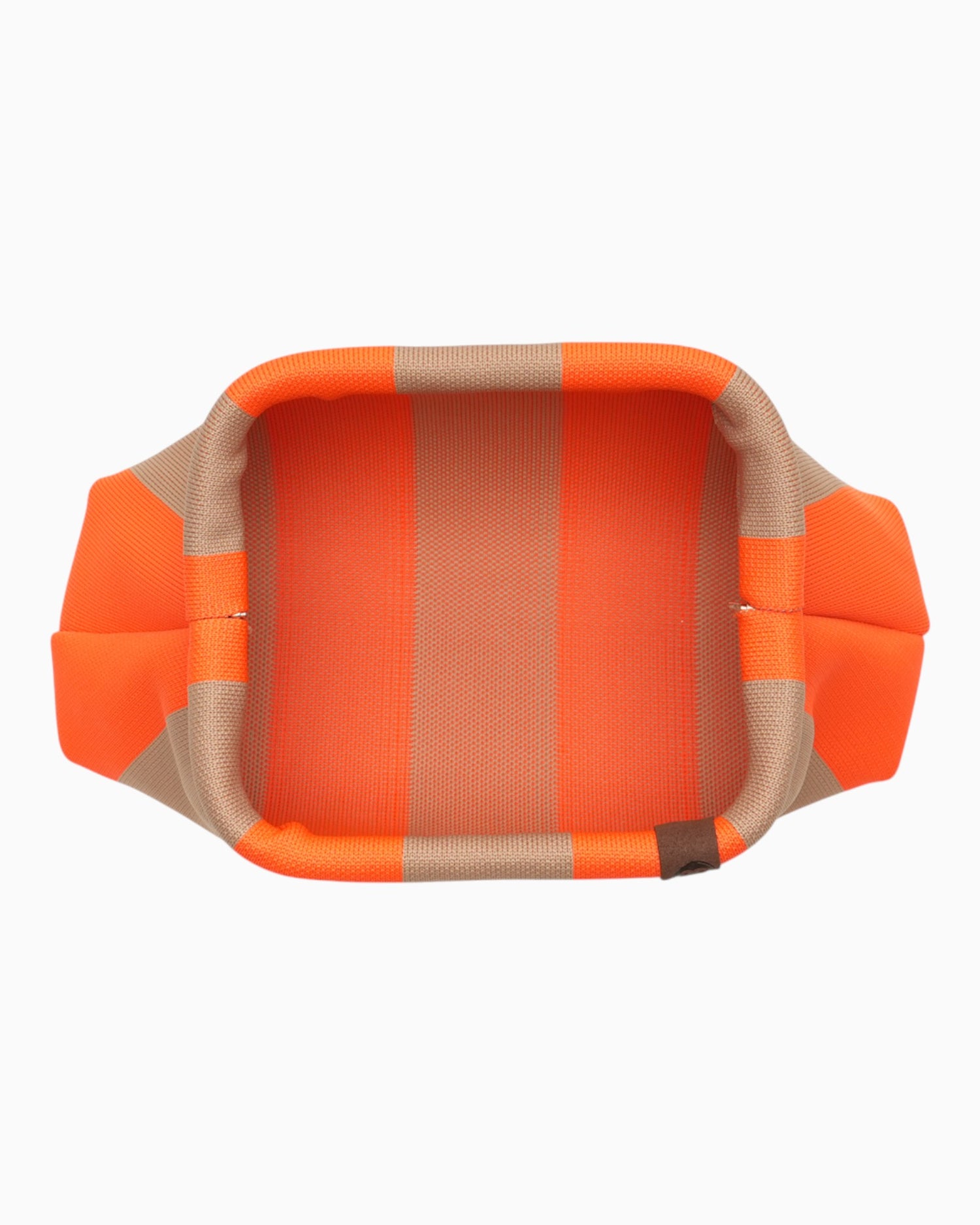 Kosmetiktasche Emma mit Streifen orange beige