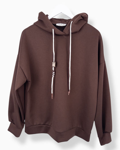 Hoodie Smile braun
