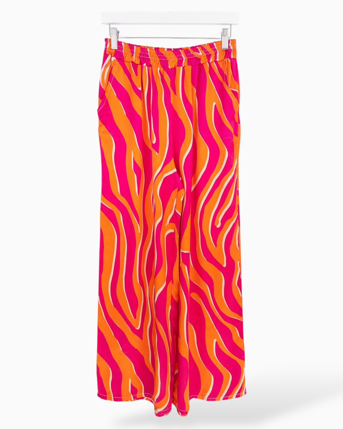 Leichte Zebra Hose pink orange