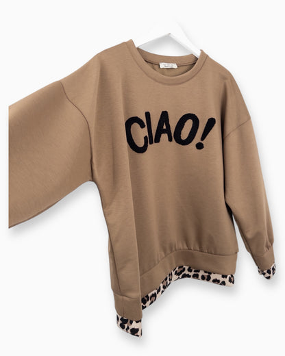 Sweatshirt Ciao hellbraun