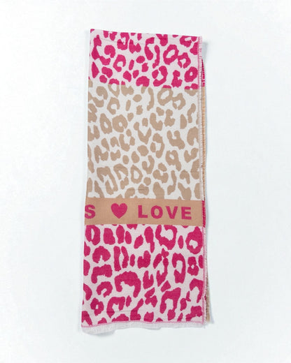 Leo Schal Love beige pink