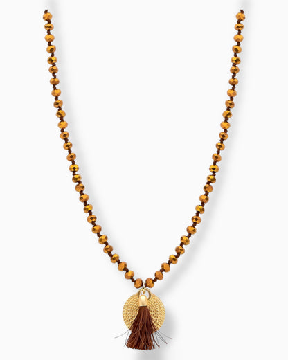Kette Crystal braun