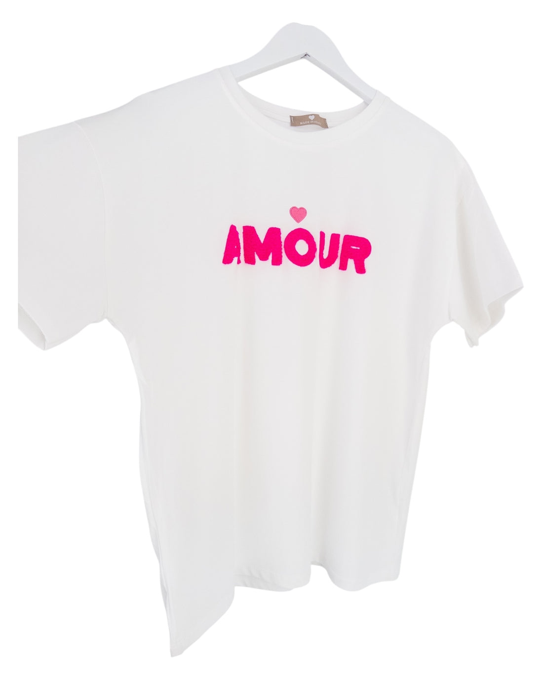 Shirt Amour weiß pink