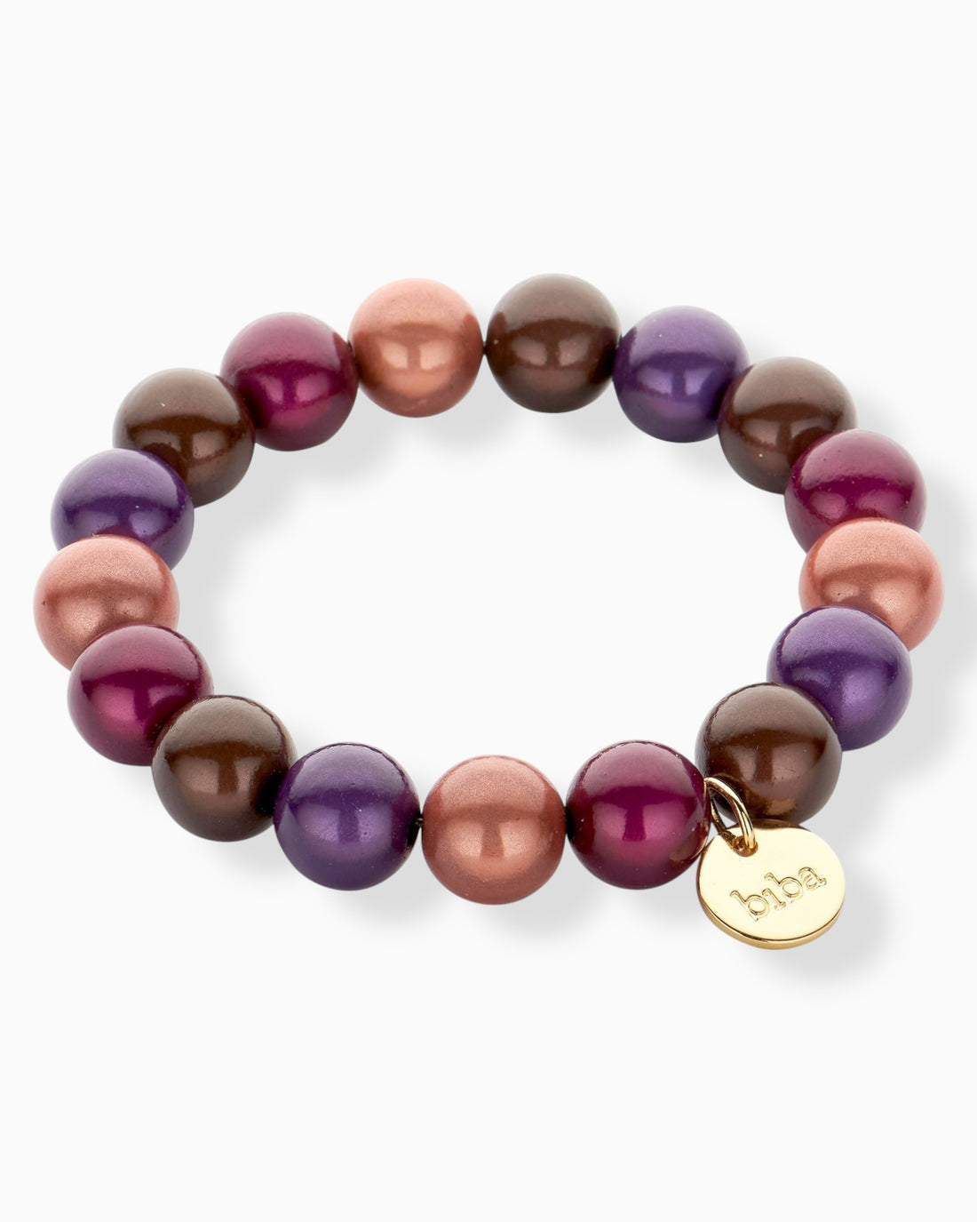 Perlenarmband Lia lila braun