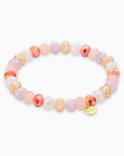 Crystal Armband orange rose