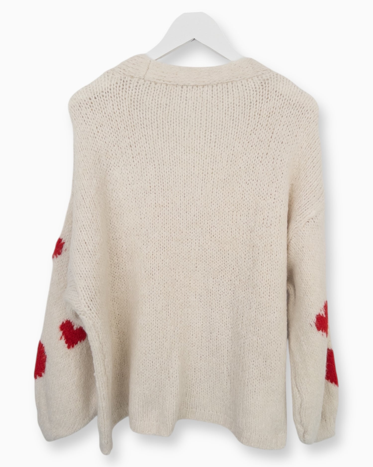 Cardigan Herzchen creme