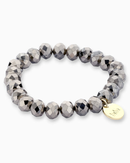 Crystal Armband silber dunkelgrau