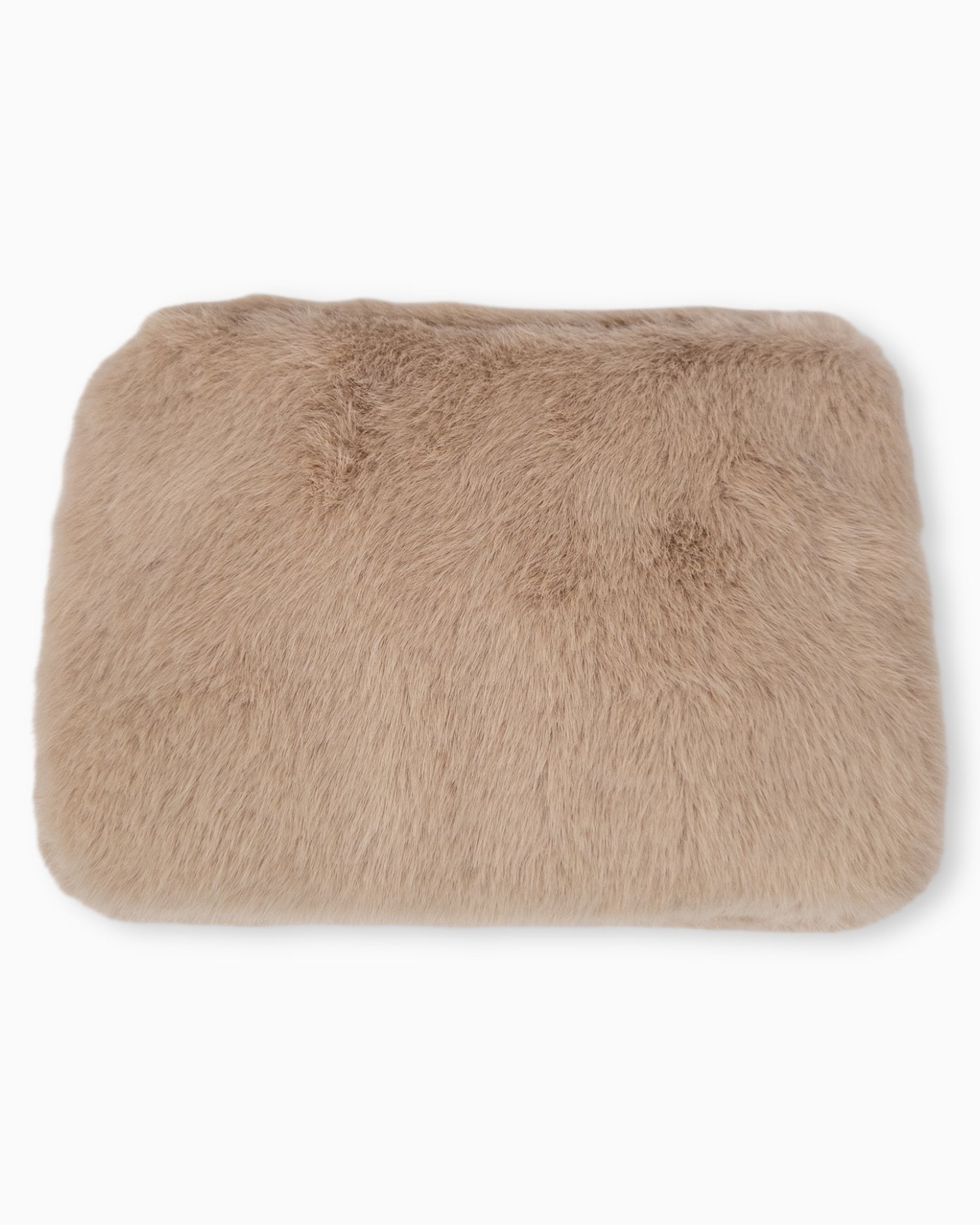 Flauschige Umhängetasche Sara beige
