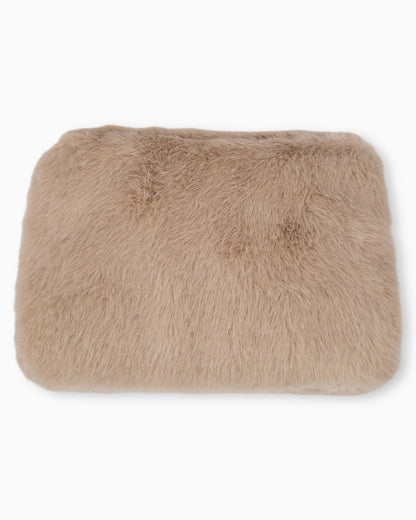 Flauschige Umhängetasche Sara beige