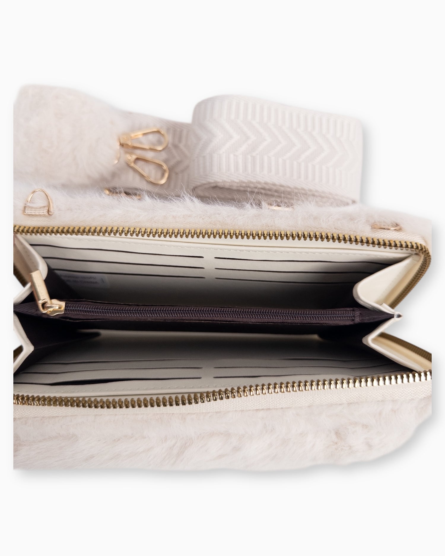 Handytasche Plüsch creme