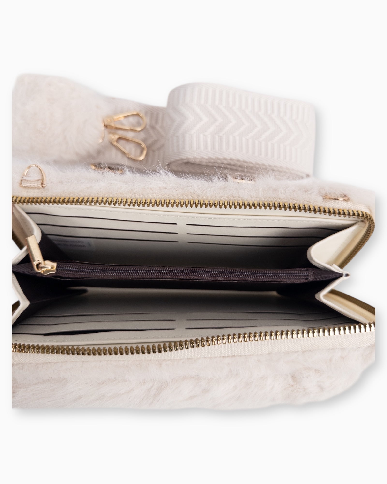 Handytasche Plüsch creme
