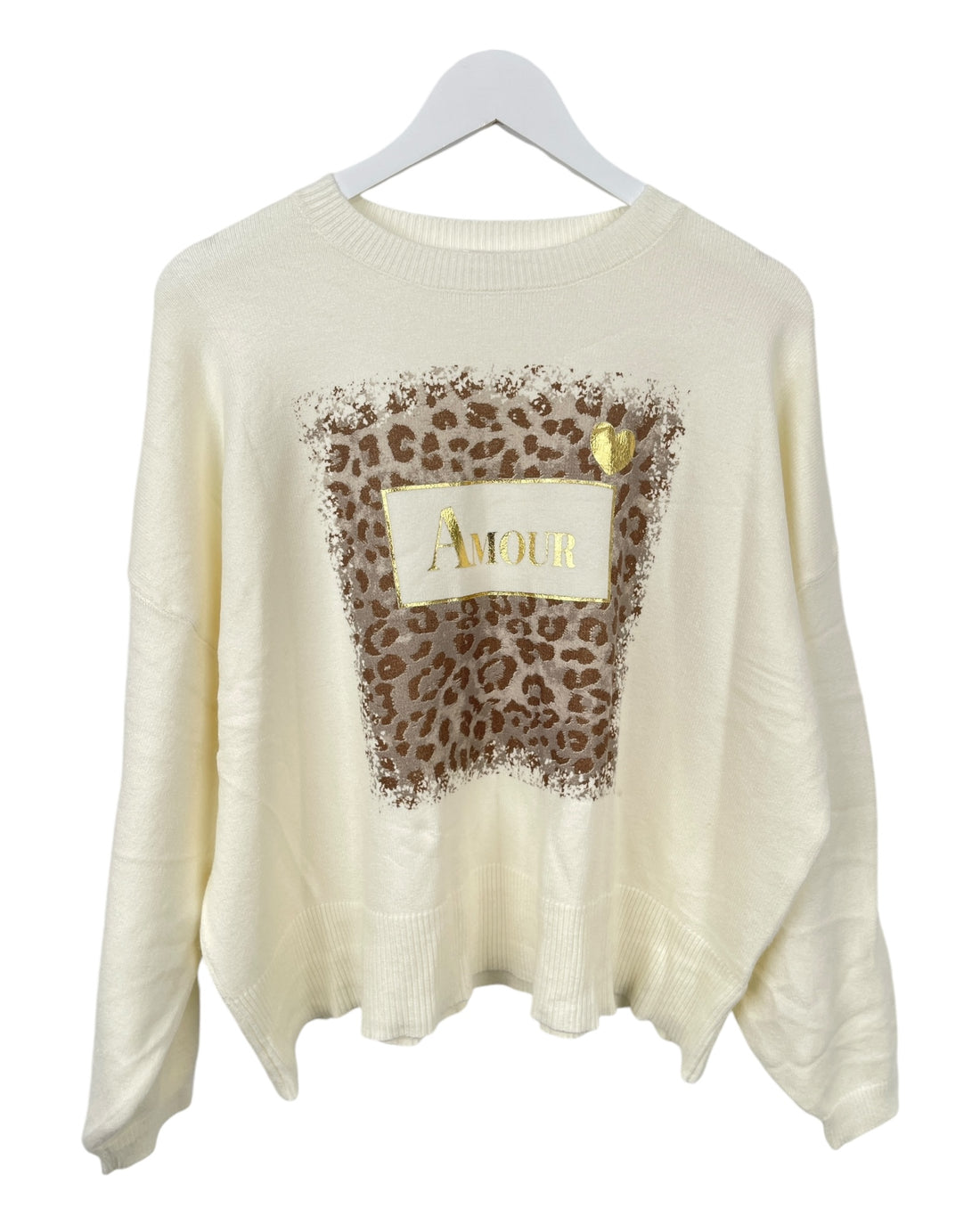 Feinstrickpulli Amour creme