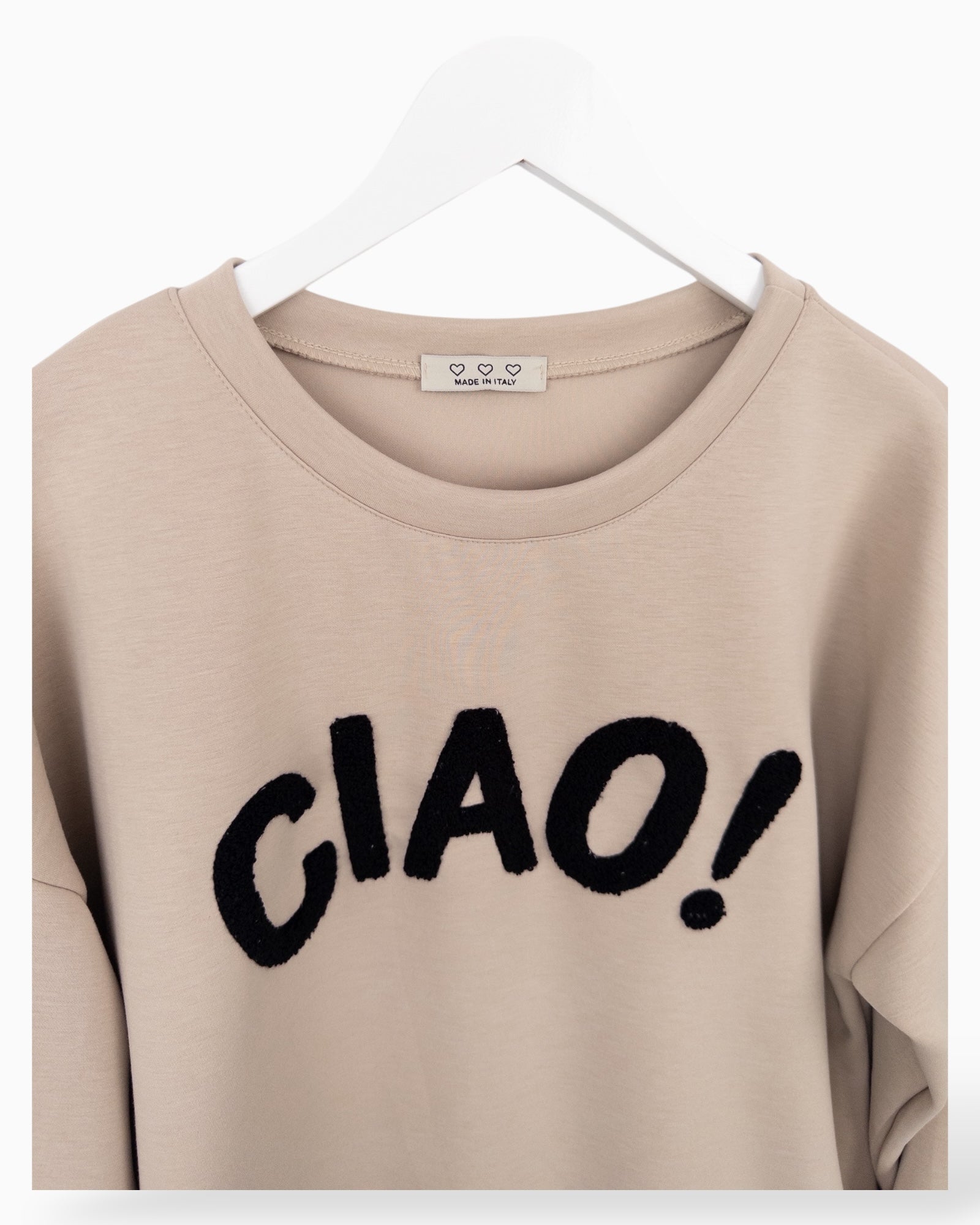 Sweatshirt Ciao beige