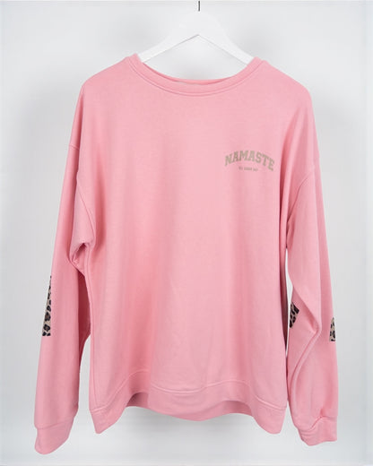 Leo Sweatshirt Namaste rosa