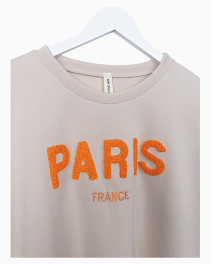 Sweatshirt Paris beige