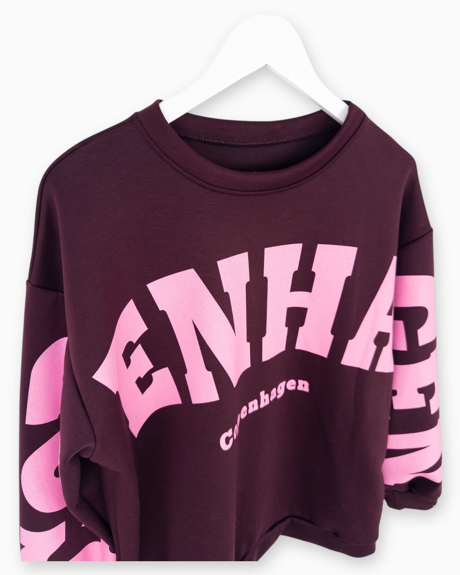 Oversize Sweatshirt Copenhagen weinrot