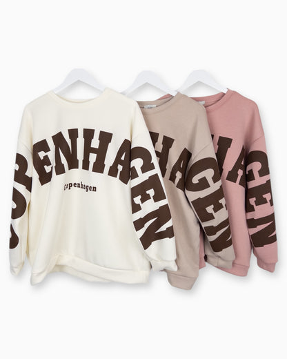 Oversize Sweatshirt Copenhagen beige braun