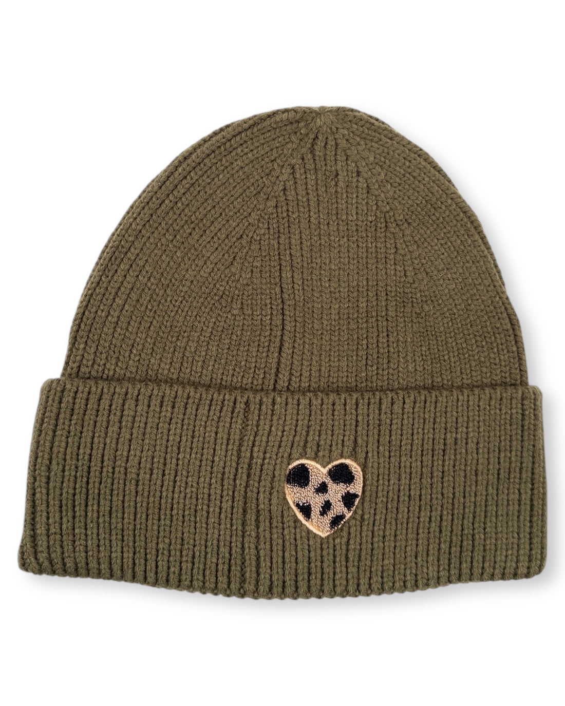 Mütze Leo Herz oliv Gr. L
