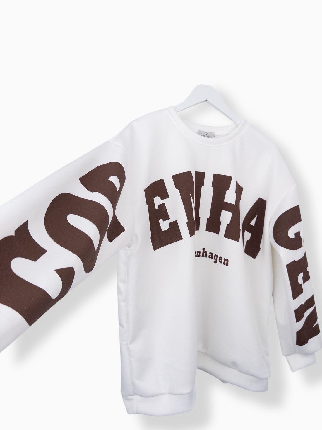 Oversize Sweatshirt Copenhagen weiß