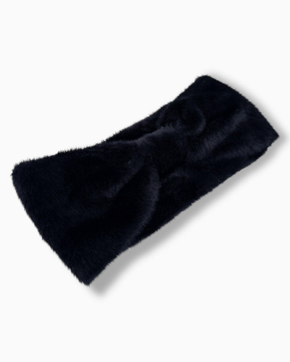 Stirnband Plüsch schwarz