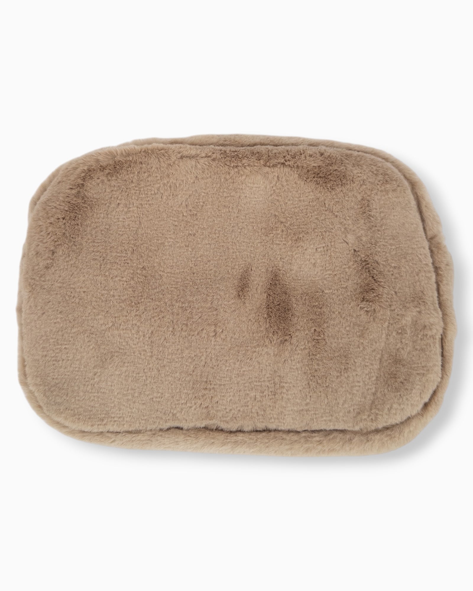 Flauschige Umhängetasche beige