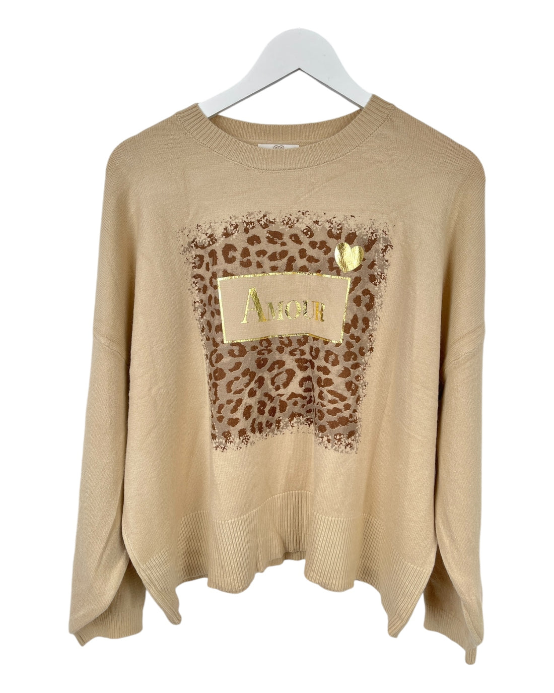 Feinstrickpulli Amour beige